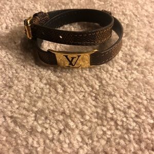 Authentic Louis Vuitton Damier wrap bracelet